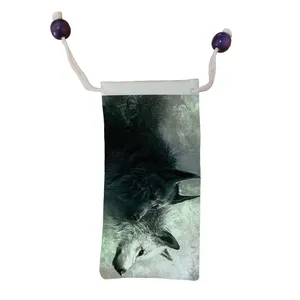 کاور عینک اطلس آبی مدل KE1162 طرح گرگ