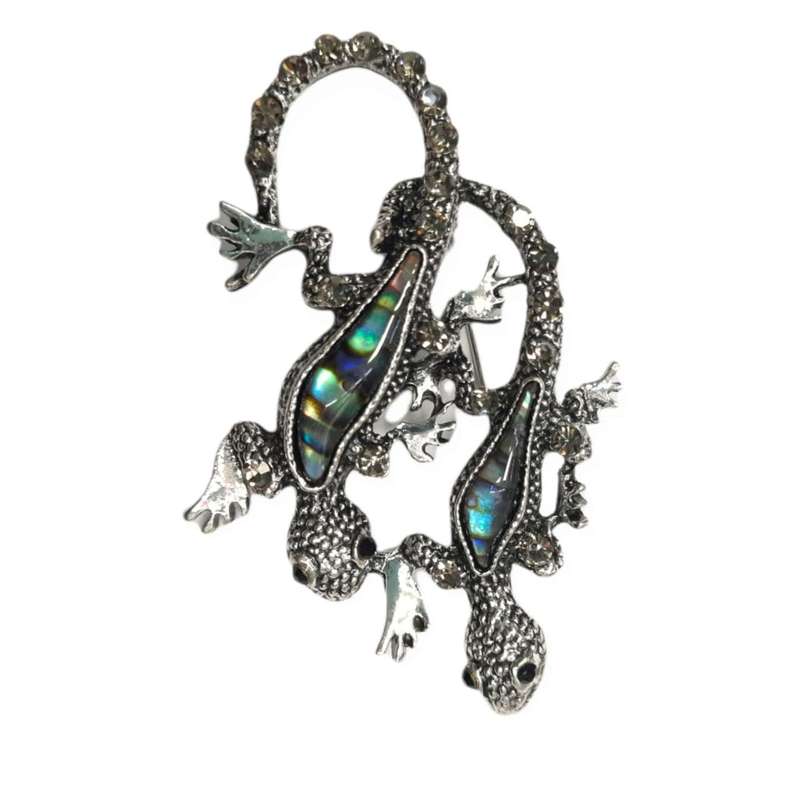 سنجاق سینه زنانه مدل مارمولک