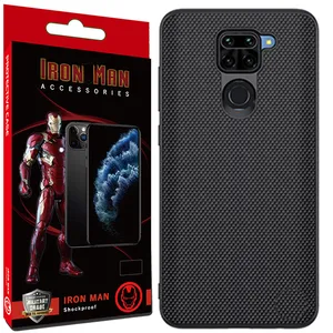 Iron Man Textured Cover For Redmi Note 9