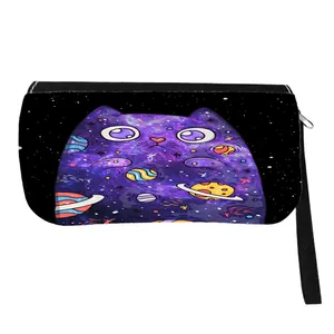 جامدادی مدل فانتزی طرح گربه کیوت کهکشانی کد 01150