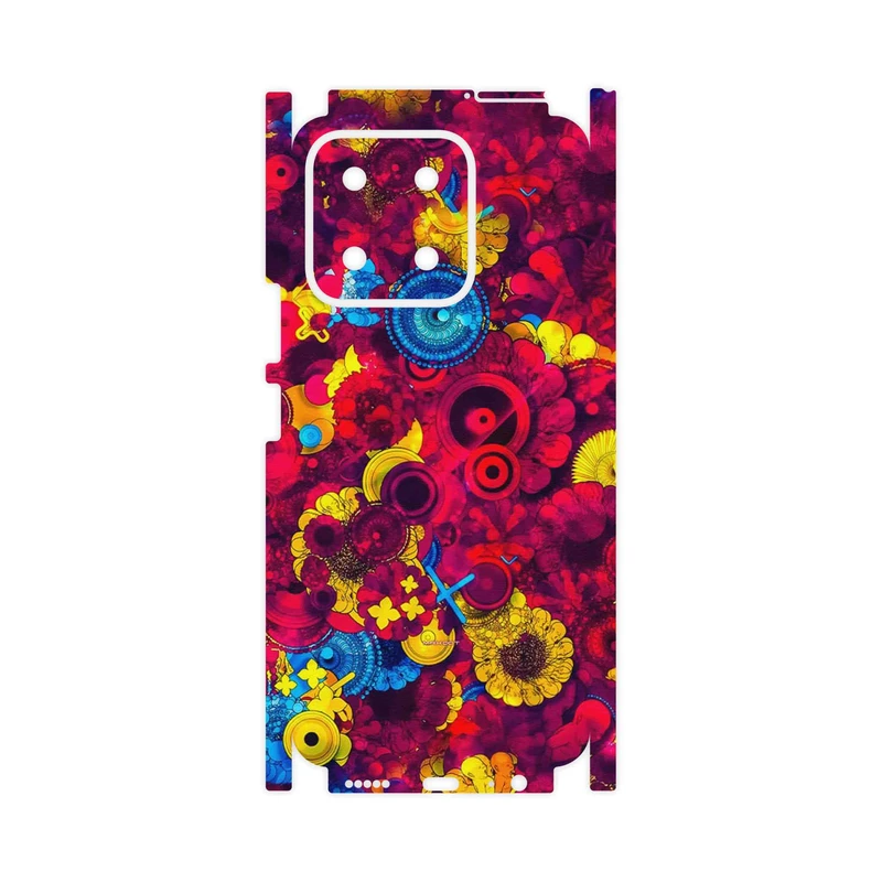 برچسب پوششی ماهوت مدل Vector Flower Garden Digital Art-FullSkin مناسب برای گوشی موبایل آنر X5b