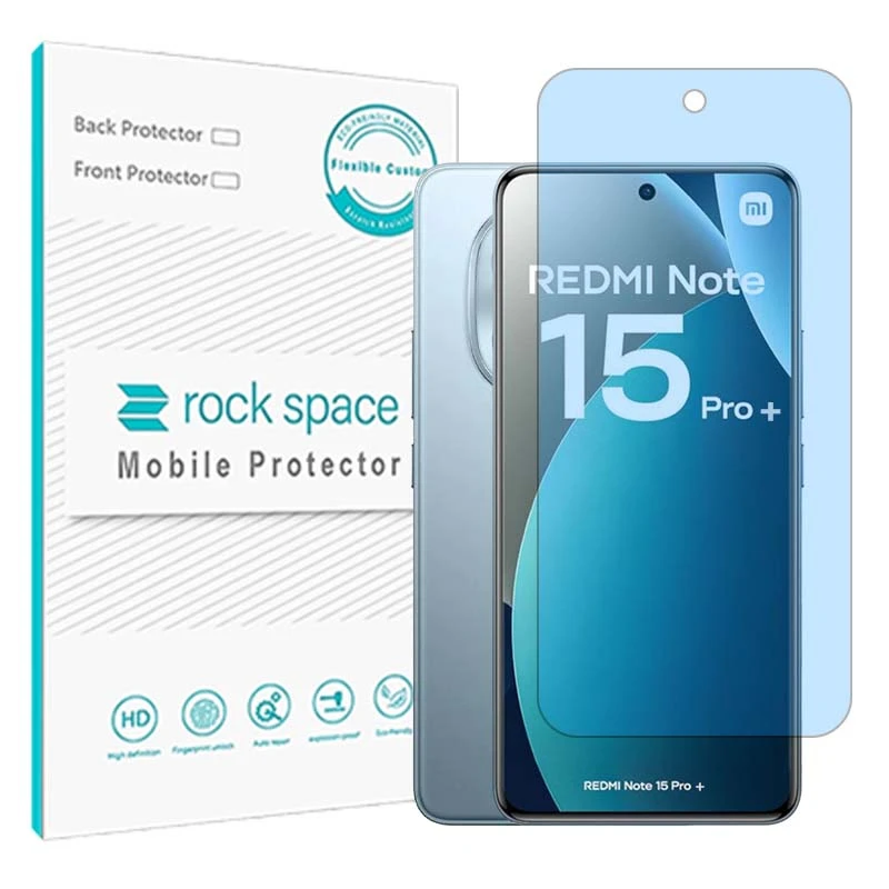 محافظ صفحه نمایش آنتی بلو راک اسپیس مدل هیدروژلی مناسب برای گوشی موبایل شیائومی Redmi Note 15 Pro Plus 
