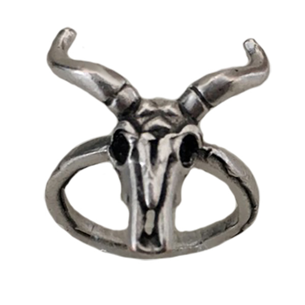 بند انگشتی زنانه مدل جمجمه بوفالو کد a282