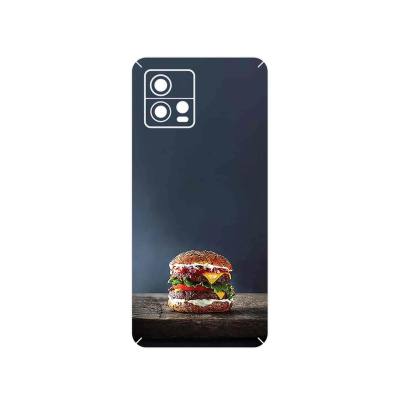 برچسب پوششی ماهوت مدل Hamburger مناسب برای گوشی موبایل موتورولا Moto G72