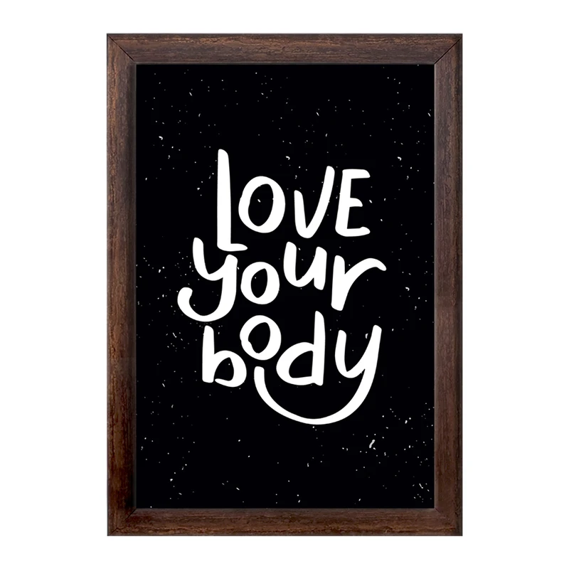تابلو خندالو طرح Love Your Body کد F1057
