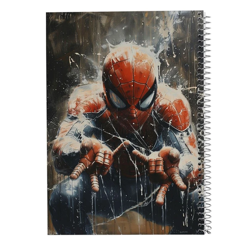 دفتر شطرنجی 50 برگ مدوپد طرح مردعنکبوتی کد DF15047