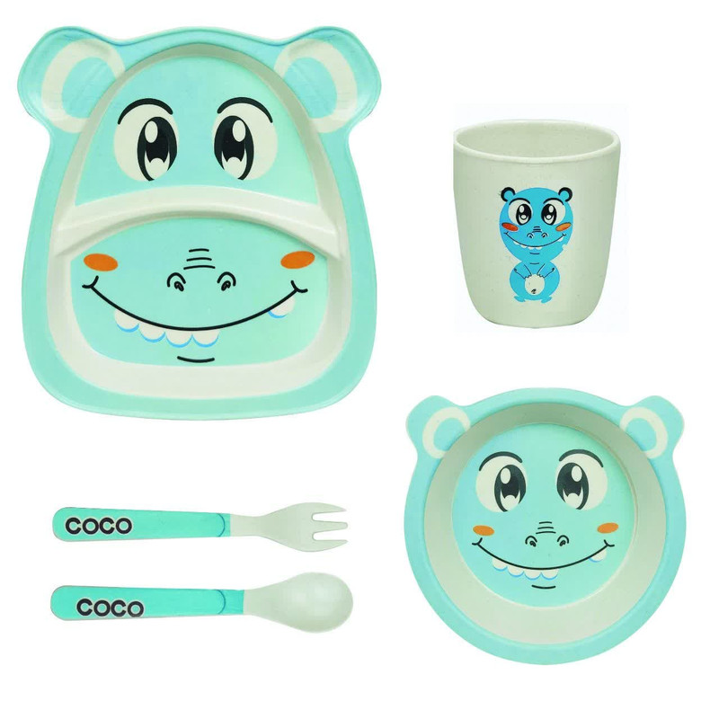 ظرف غذا کودک کوکو مدل Dragon مجموعه 5 عددی