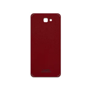 MAHOOT Red-Leather Cover Sticker for Samsung Galaxy J7 Prime
