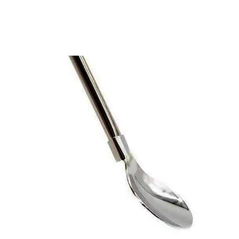 قاشق شربت خوری مدل نی دار طرح مارپیچ کد 02 مجموعه 6 عددی