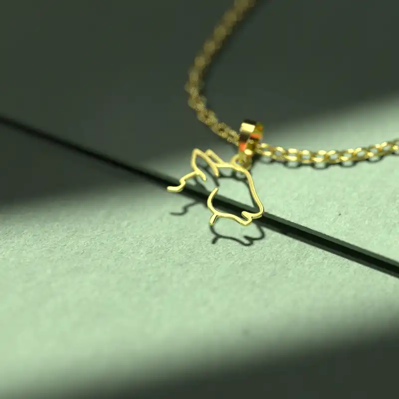 گردنبند طلا 18 عیار زنانه مدوپد مدل گوسفند کد B3-1-1230