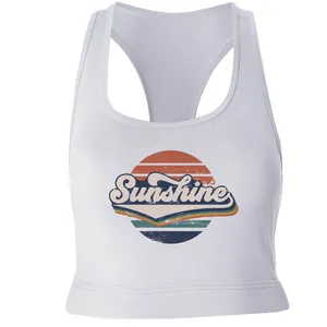 نیم تنه ورزشی زنانه مدل Sunshine کد SH098 رنگ سفید