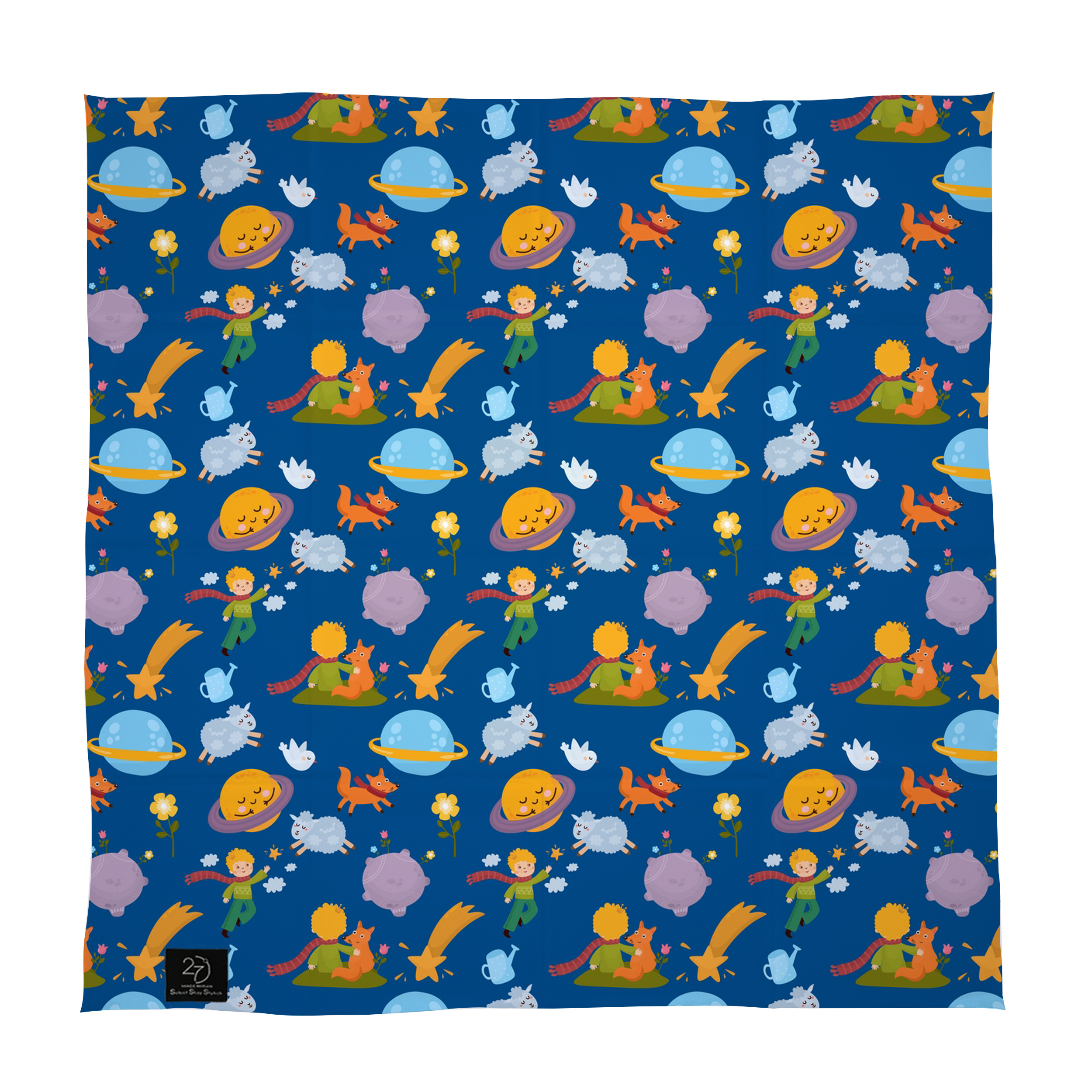 دستمال سر و گردن 27 طرح شازده کوچولو کد J29