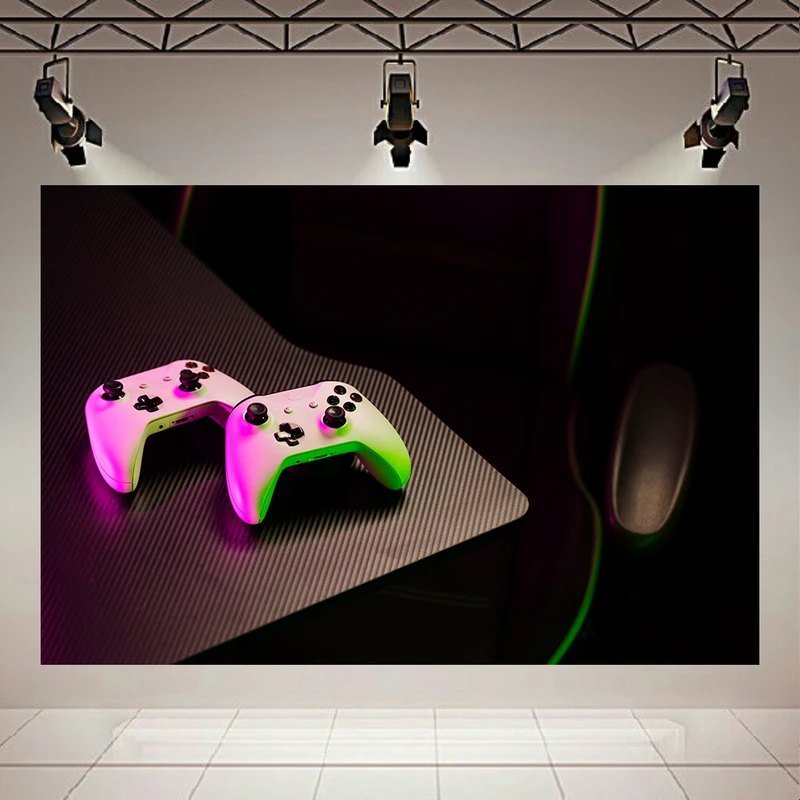 پوستر طرح گیمر مدل بک لایت دسته کنسول کد AR32065