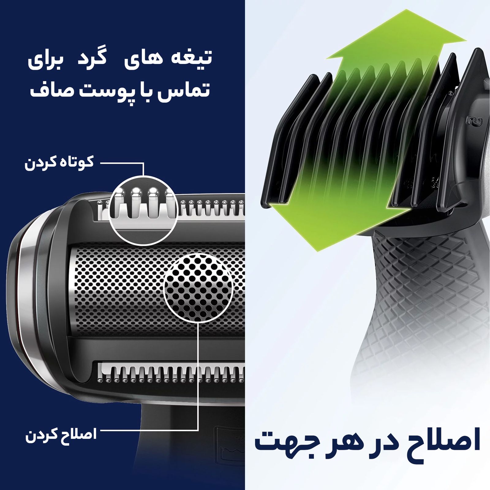 ماشین اصلاح موی بدن فیلیپس مدل 3010 -  - 12