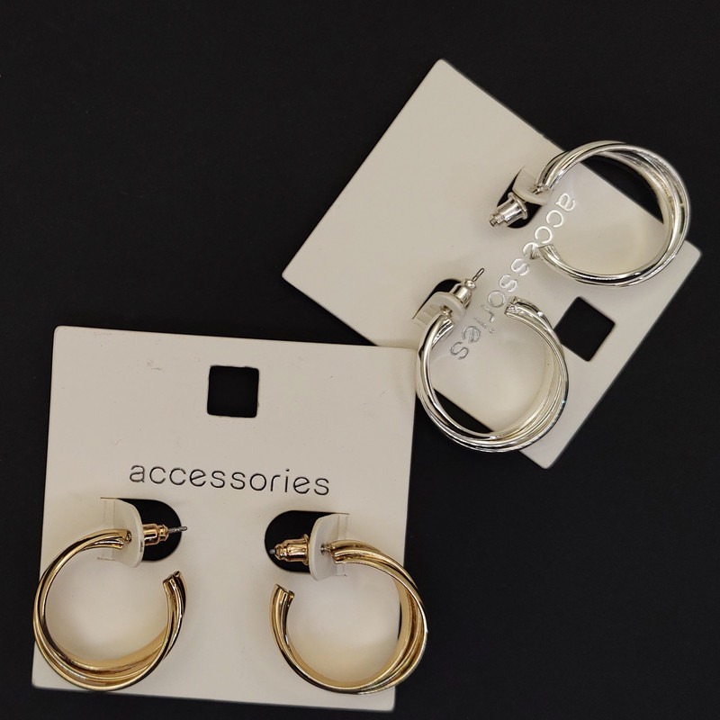 گوشواره زنانه اکسسورایز مدل حلقه ای پیچ