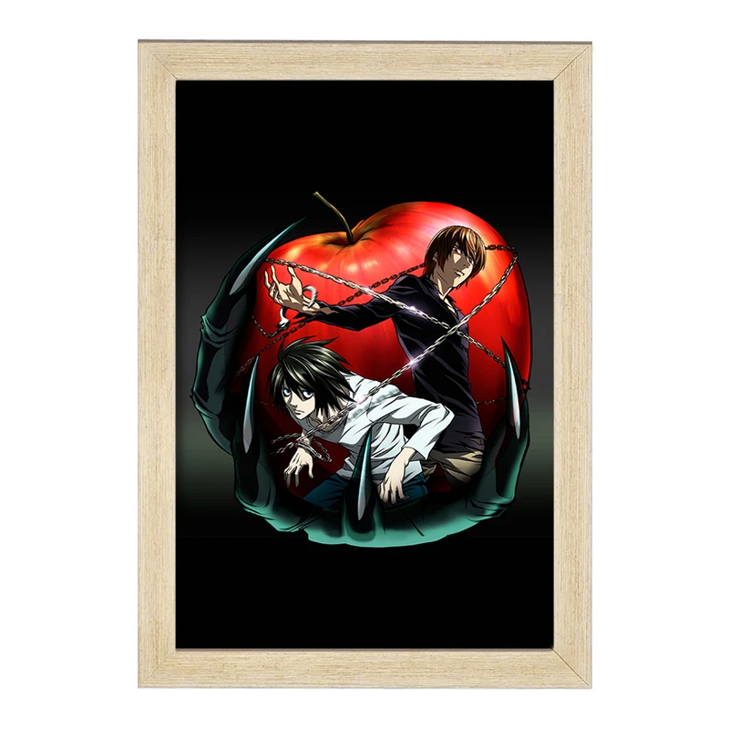 تابلو خندالو مدل لایت و ال انیمه دفترچه مرگ Death Note  کد 11294