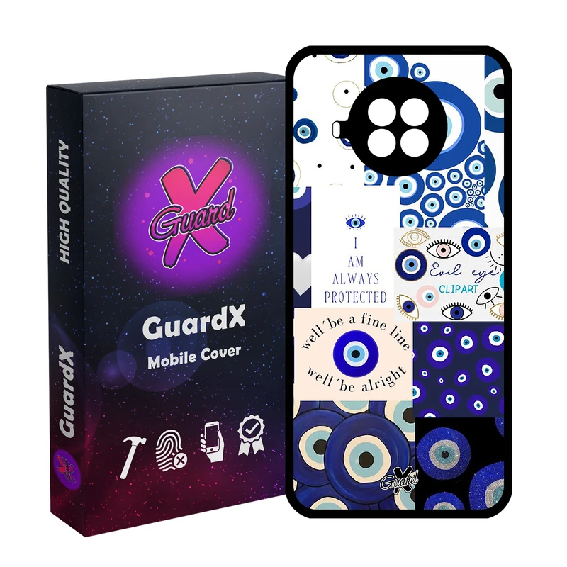 کاور گارد ایکس طرح چشم نظر مدل Glass10430 مناسب برای گوشی موبایل شیائومی  MI 10T Lite/Redmi Note 9 Pro 5G/10I 5G
