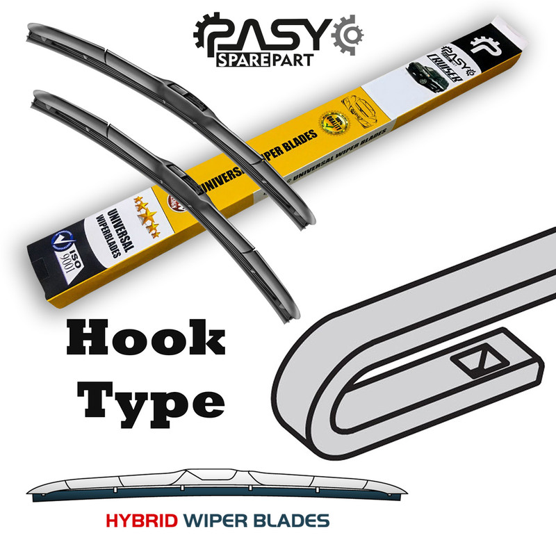 تیغه برف پاک‌کن پاسیکو مدل HYBRID PLUS مناسب برای برلیانس H320 CROSS بسته 2 عددی