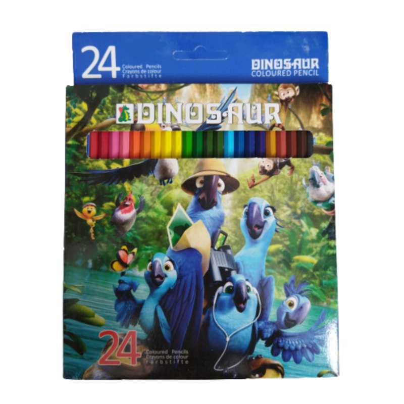 مداد رنگی 24 رنگ دایناسور مدل Dn6263