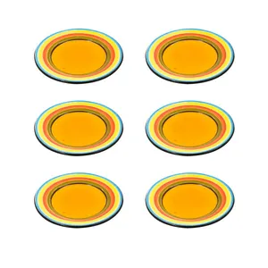 بشقاب خورش خوری مدل رنگین کمان بسته 6 عددی