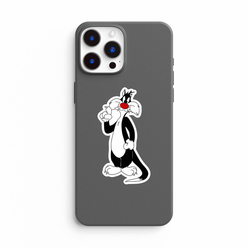استیکر لپ تاپ بووم طرح کارتون مدل Sylvester Cat کد JC25