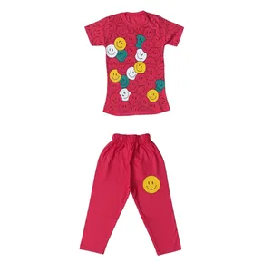 ست تی شرت و شلوارک دخترانه مدل Smile 21