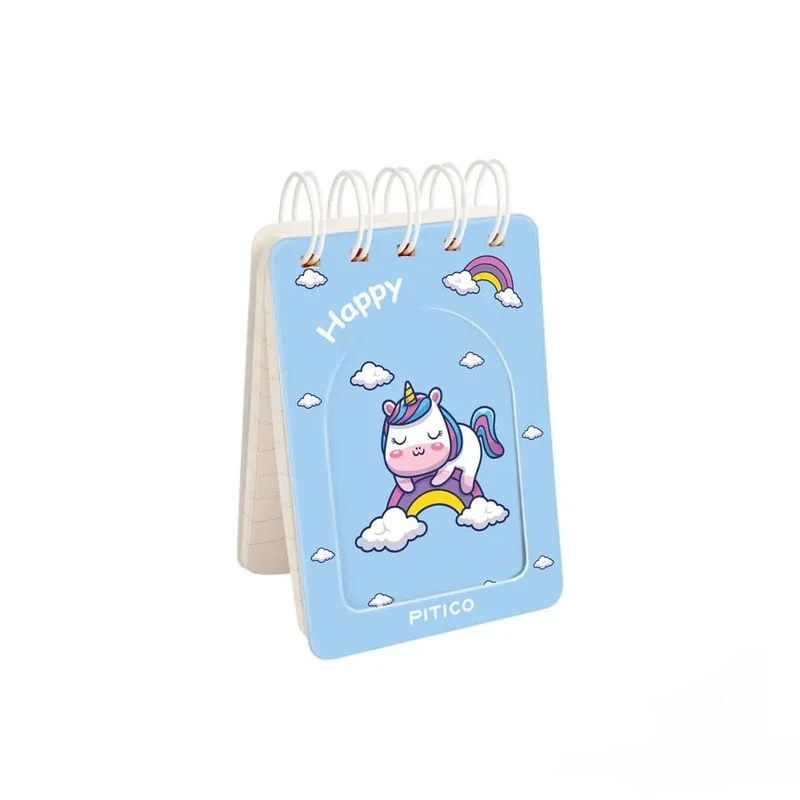 دفترچه یادداشت 80 برگ پیتیکو  طرح یونیکورن کد 01