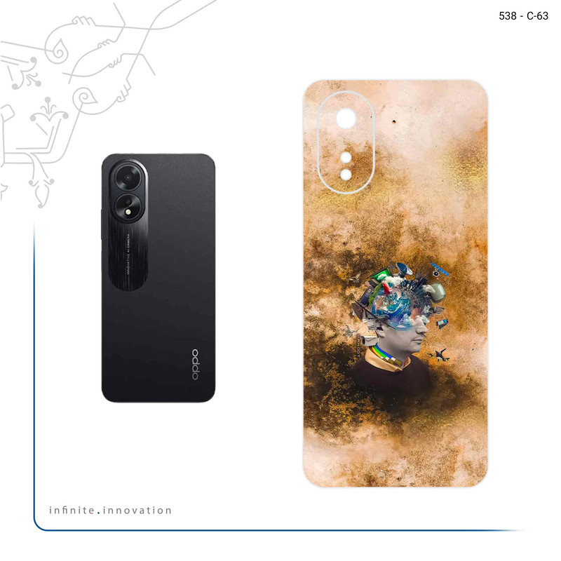 برچسب پوششی ماهوت مدل Collage of surreal Portrait of Men مناسب برای گوشی موبایل اپو A38