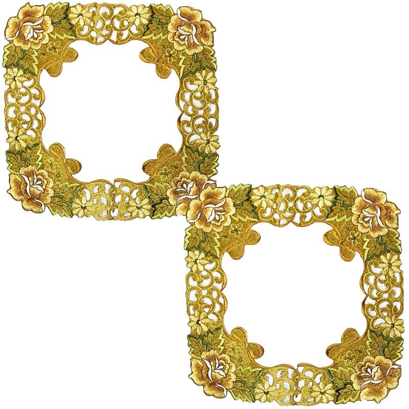 رومیزی مدل گل کد 875 بسته دو عددی