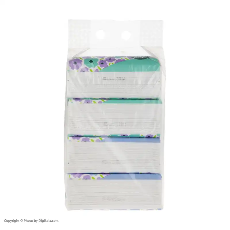 دستمال کاغذی فول تایم مدل دولایه 250 برگ بسته 4 عددی