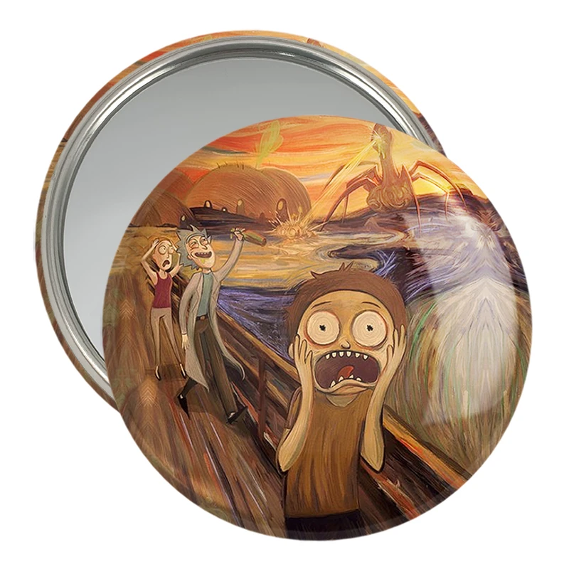 آینه جیبی خندالو مدل ریک و مورتی Rick and Morty  کد 3214