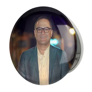 آینه جیبی خندالو طرح رامبد جوان مدل تاشو کد 6349 