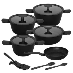 سرویس قابلمه و تابه گرانیتی 13 پارچه لیدوما مدل لئو