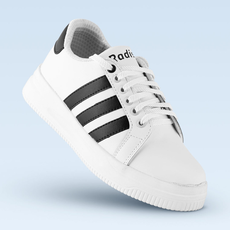 کفش روزمره زنانه چرم رادیس مدل ناروین کد M.BS-662-sfd رنگ سفید