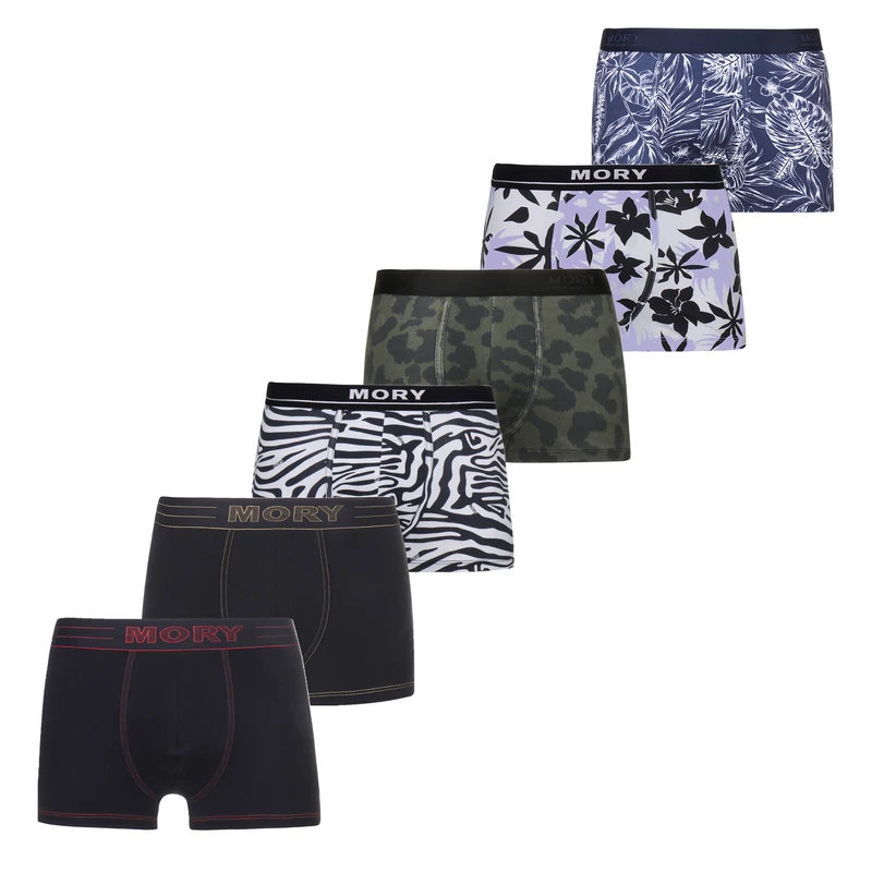 شورت ترانک مردانه موری مدل 026 بسته 6 عددی