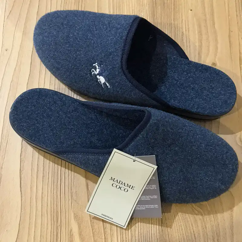 دمپایی مردانه مادام کوکو مدل Saville Lacivert