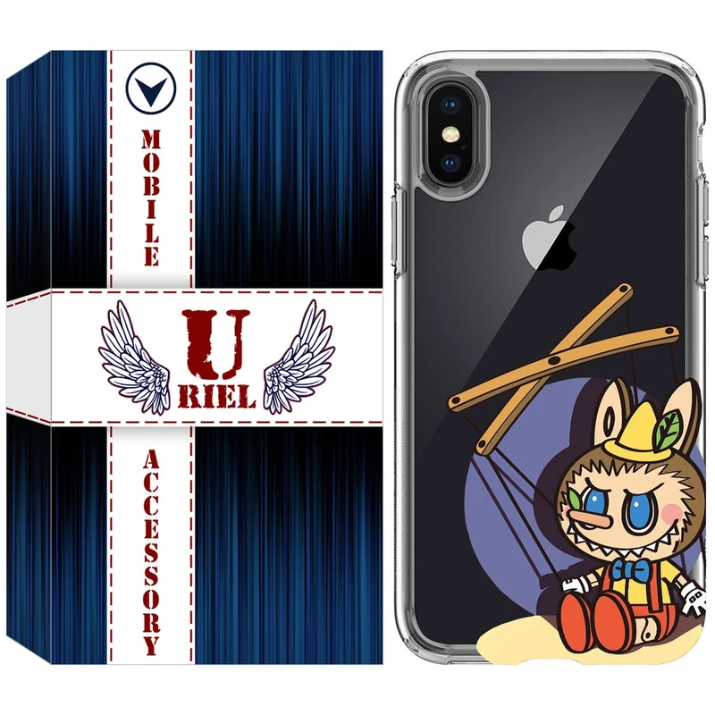 کاور یوریل مدل Clear کد 108 طرح لبوبو Labubu مناسب برای گوشی موبایل اپل iPhone X / XS