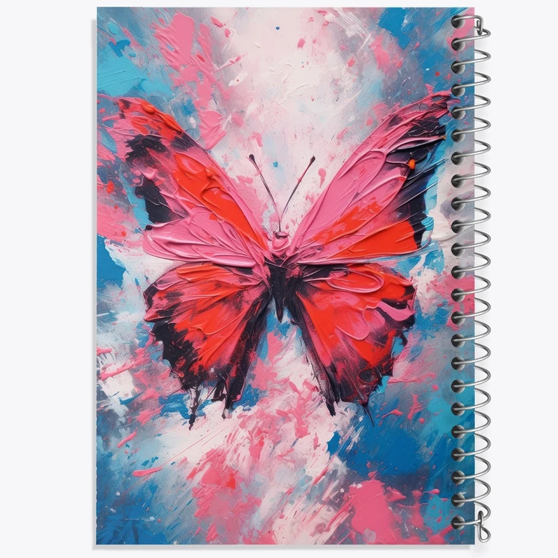 دفتر مشق 100 برگ خندالو طرح پروانه کد F2702