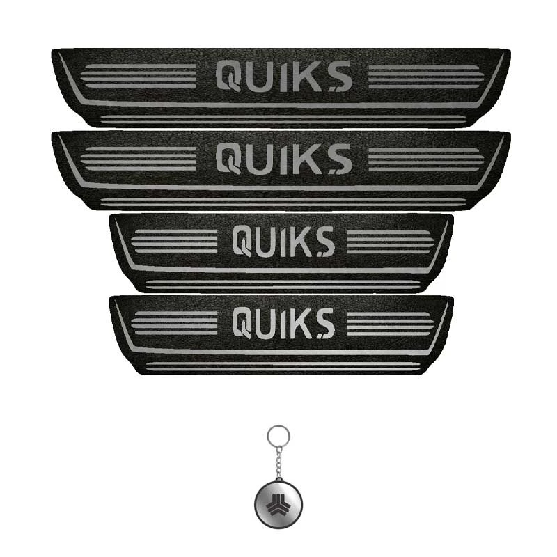 برچسب پارکابی خودرو لندمون کد LMm0029 MS مناسب برای کوییک اس مجموعه 4 عددی به همراه جا کلیدی