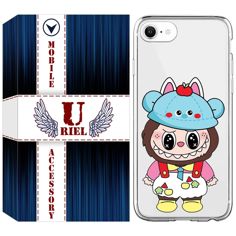 کاور یوریل مدل Clear کد 123 طرح لبوبو مناسب برای گوشی موبایل اپل iPhone 7 / 8 / SE 2022