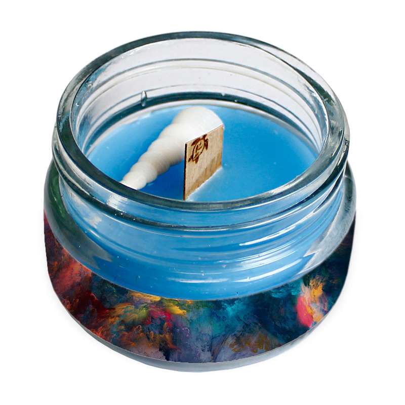 شمع لیوانی طرح نقاشی مدل DarlyC182