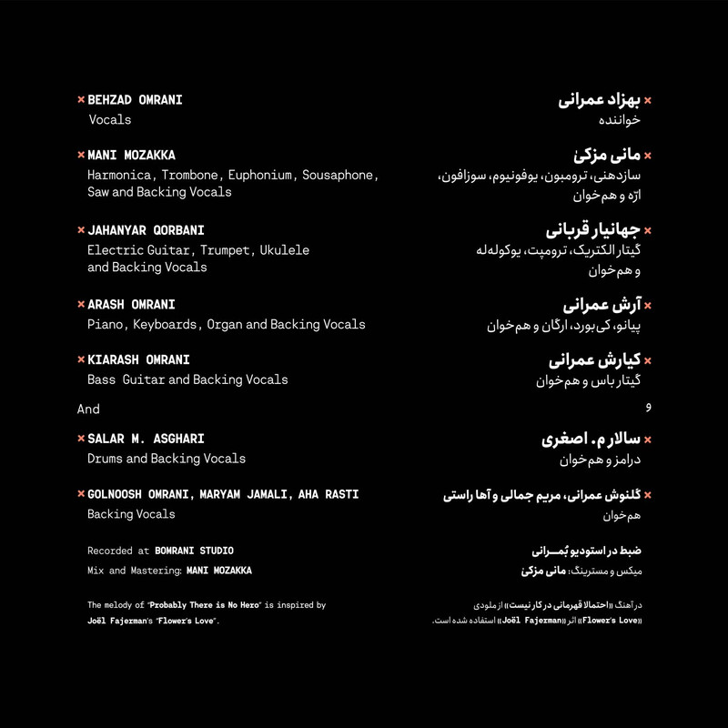 آلبوم موسیقی احتمالا قهرمانی در کار نیست اثر گروه بمرانی