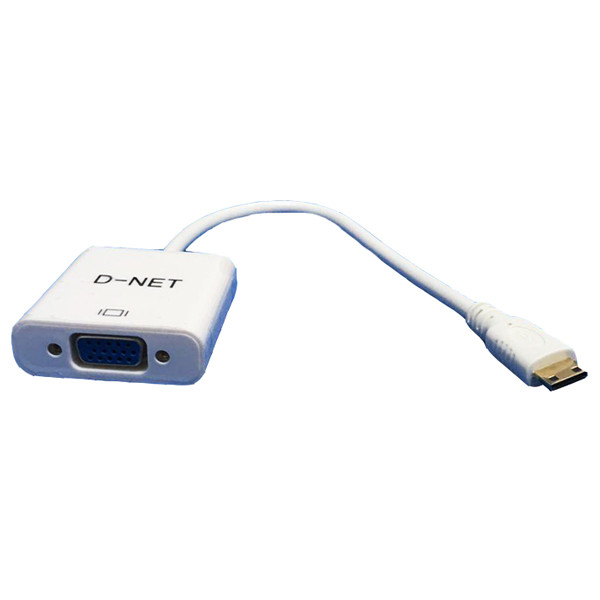 مبدل MINI HDMI به VGA دی نت مدل D-03