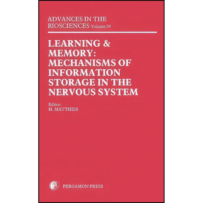 کتاب Learning and Memory اثر Hansjurgen Matthies انتشارات تازه ها
