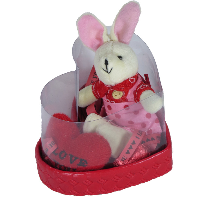 ست هدیه عروسک مدل خرگوش و قلب