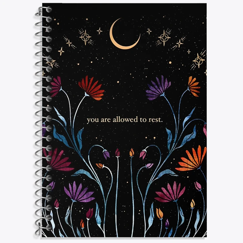 دفتر زبان 50 برگ خندالو مدل دو خط طرح You Are Allowed Ro Rest کد N4456