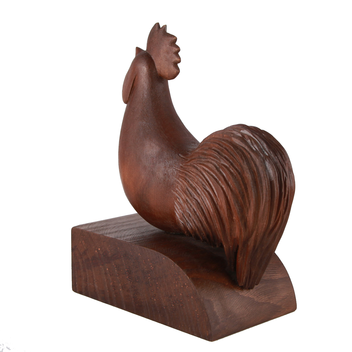 مجسمه چوبی پورشیخ طرح خروس کد 190014