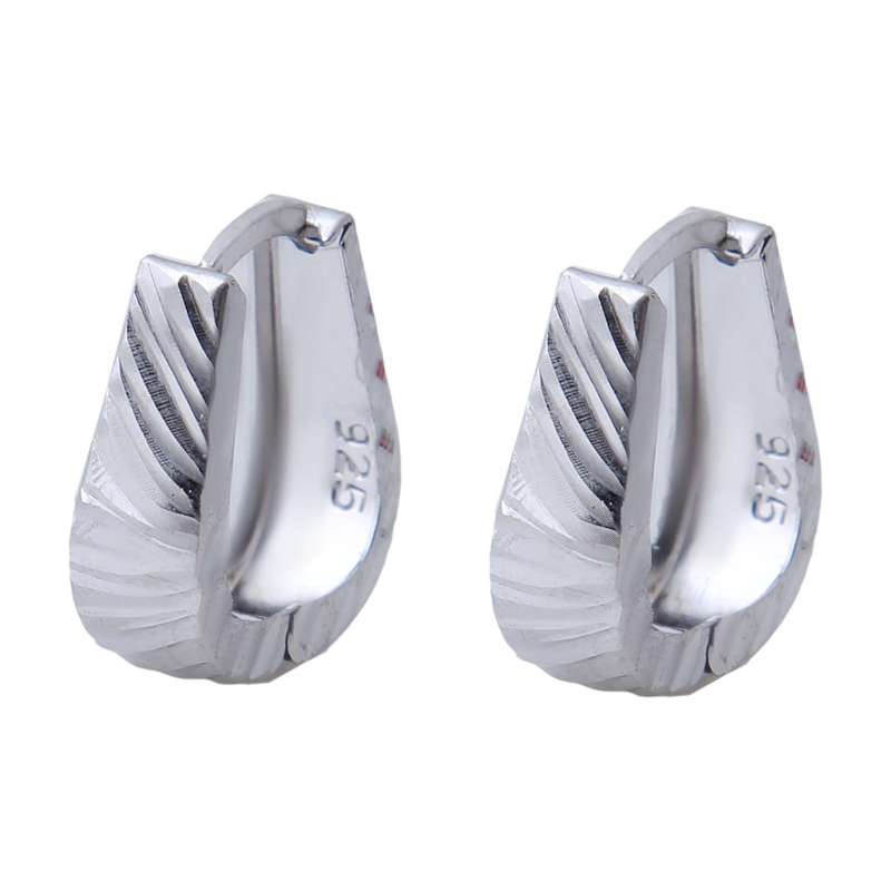 گوشواره نقره زنانه بازرگانی میلادی کد GZN_203