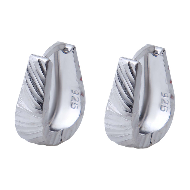 گوشواره نقره زنانه بازرگانی میلادی کد GZN_203