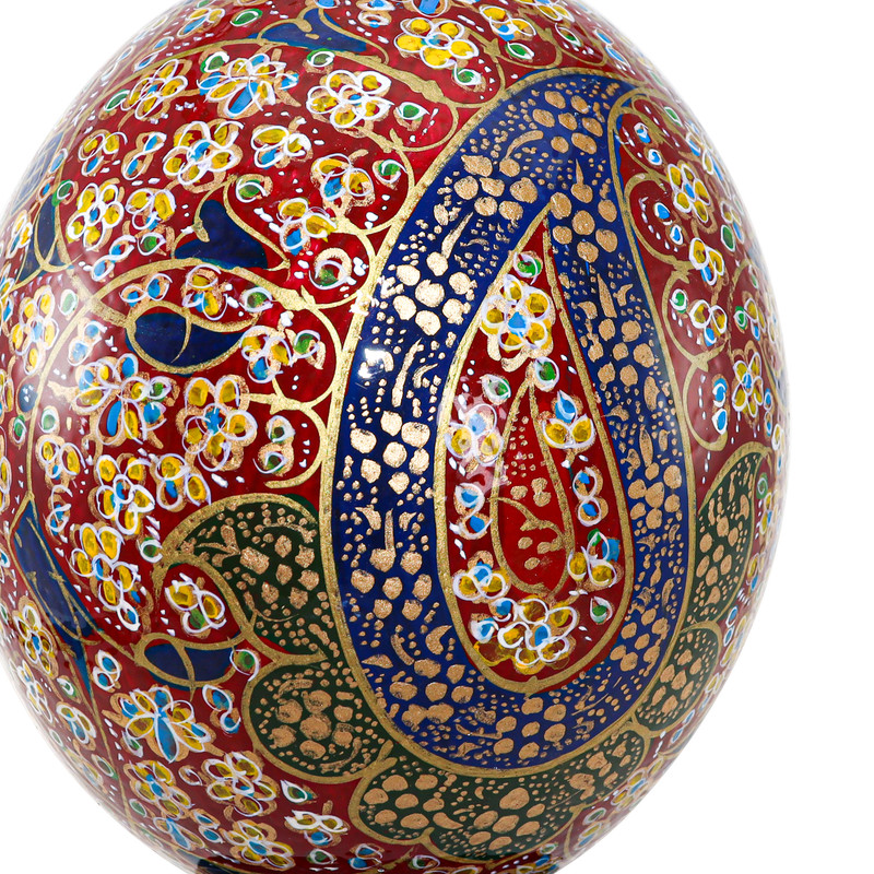 تخم شترمرغ تزیینی طرح آیة الکرسی کد 1613